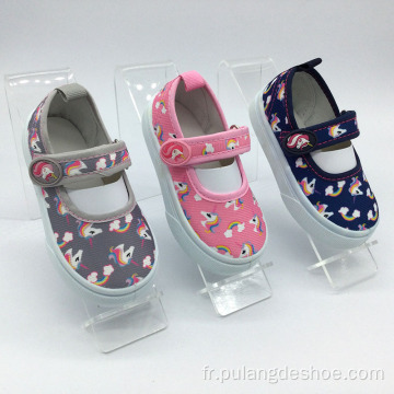 nouvelles chaussures de sport de fille de chaussures de toile de bébé mignon